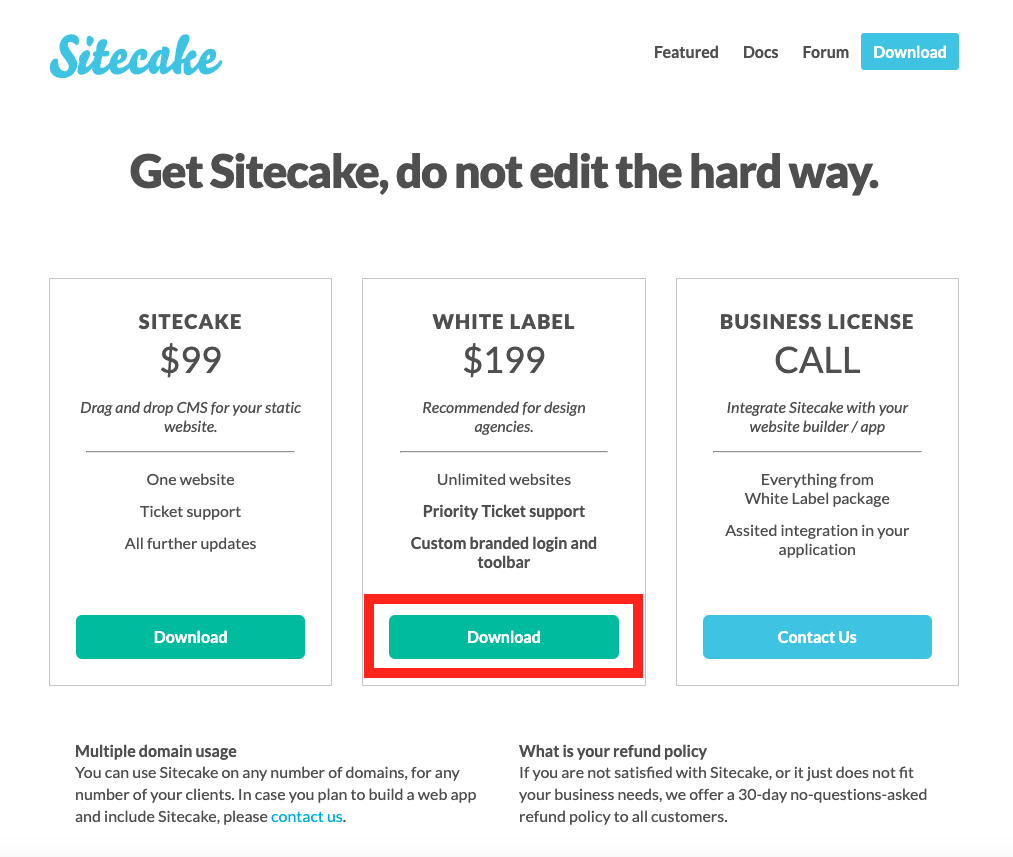 サイトケイクをダウンロード