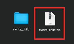 zipファイルに変換
